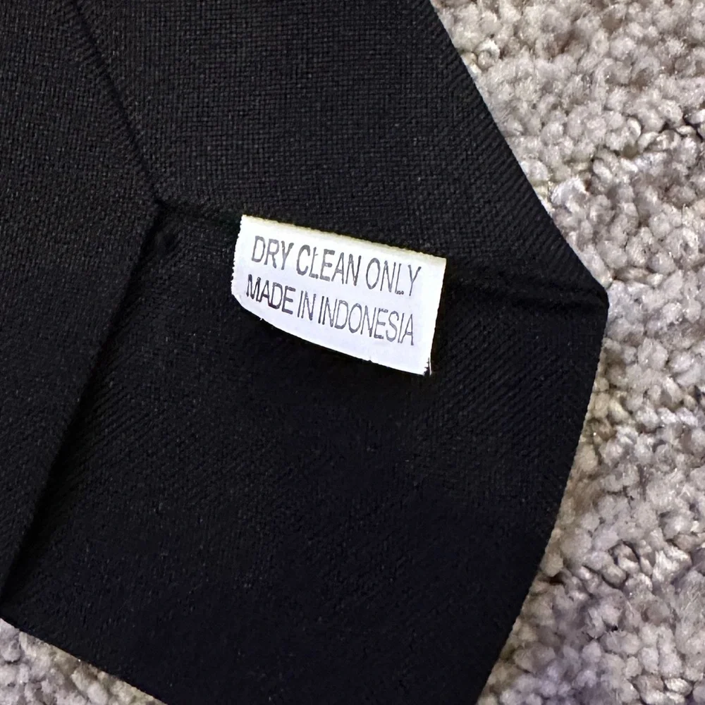 Classic Black Zipper Necktie